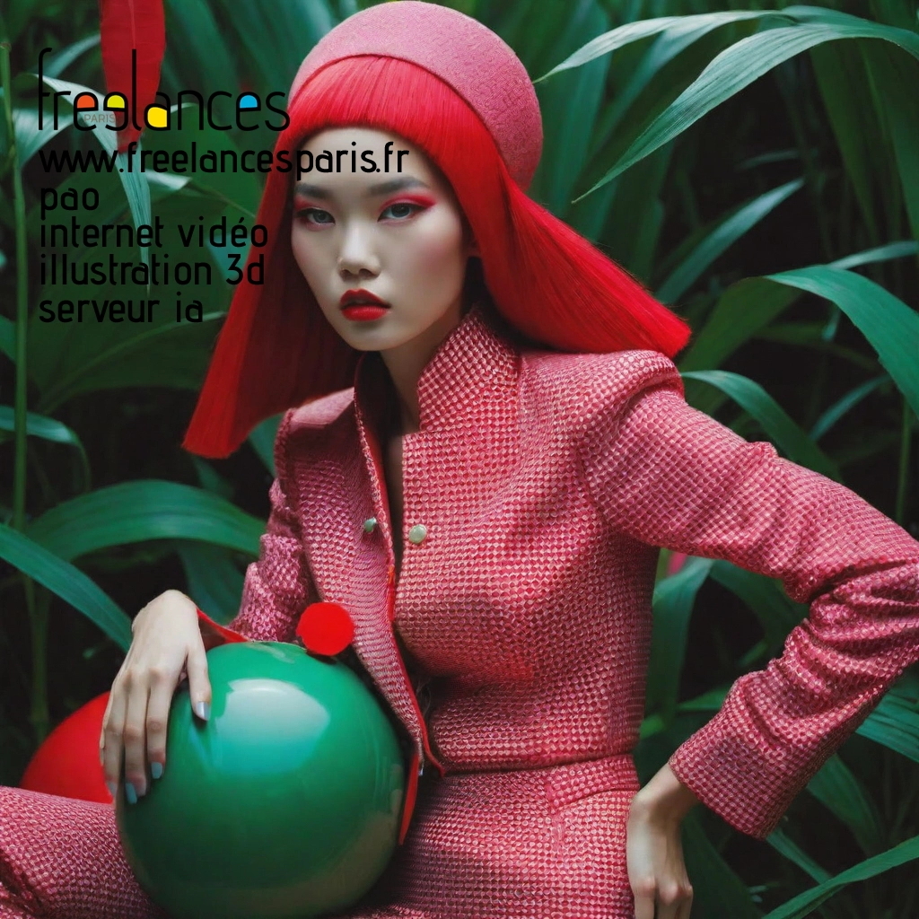 Pao mise en page internet vidéo illustration 3d serveur IA générative AI freelance paris studio de création magazines lcywl6w0